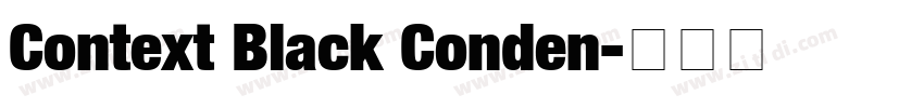 Context Black Conden字体转换